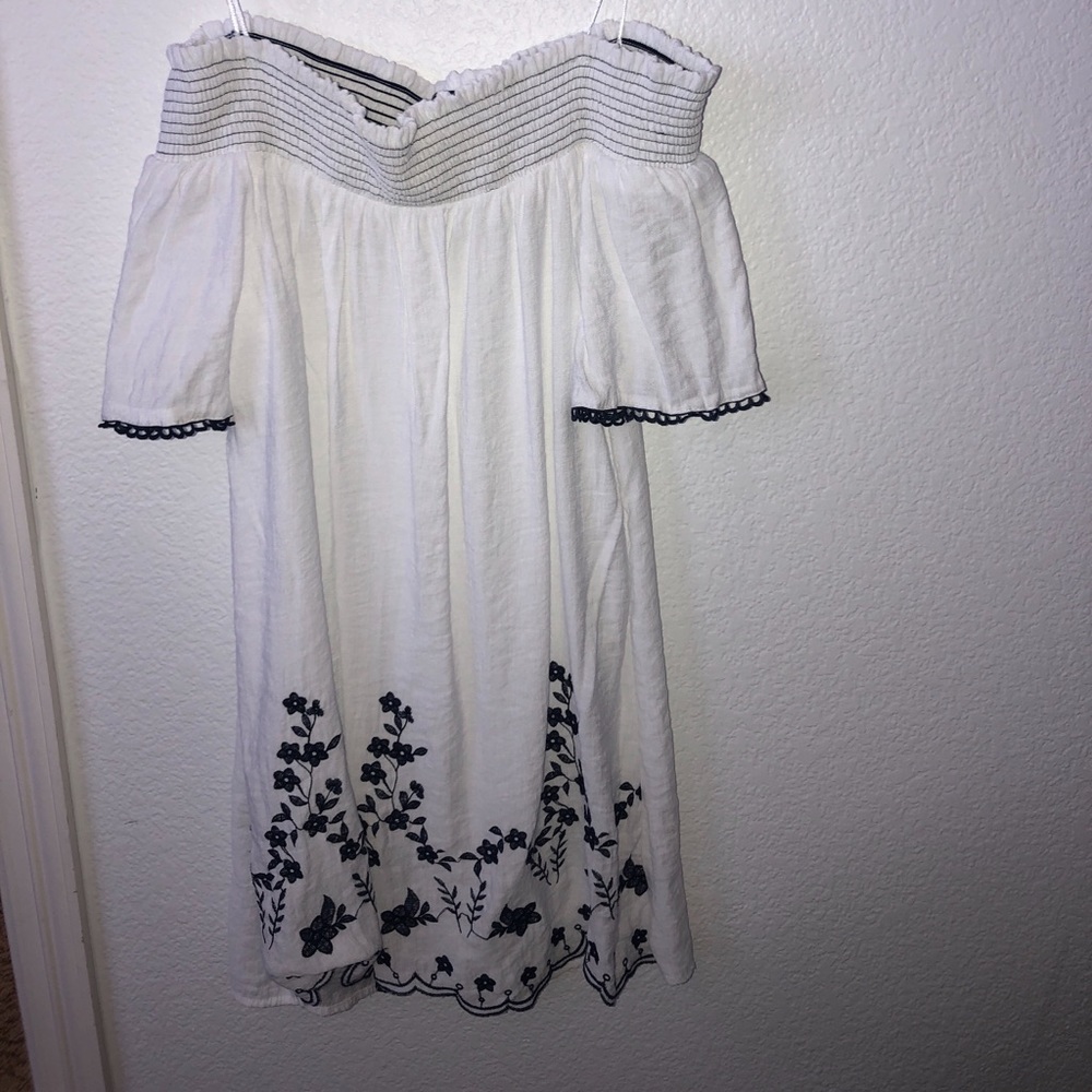 White off the shoulder dress